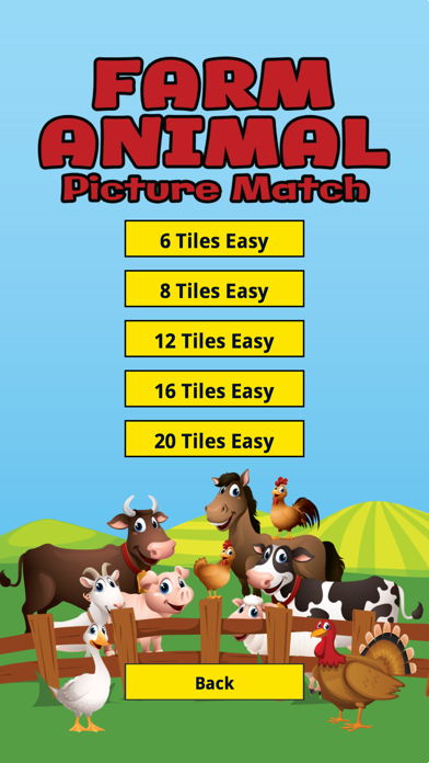Farm Animal Picture Match Screenshot