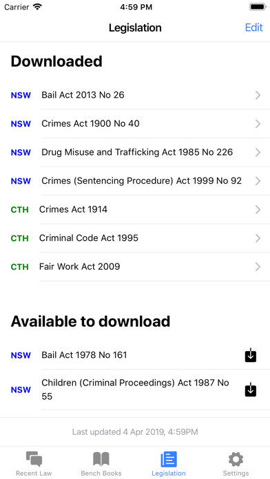 App screenshot