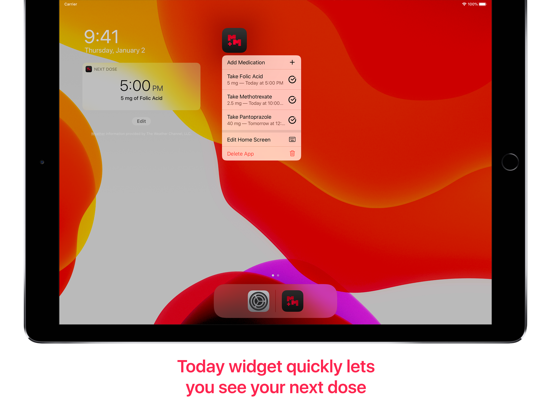 Medicine Manager iPad screenshot 4 - Medical app