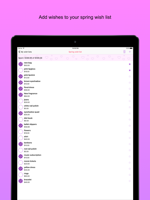 Screenshot #4 pour Beauty lists for book lovers