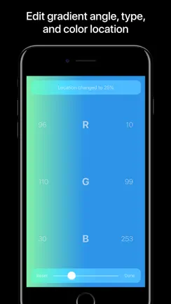 Ombre: gradient generator iPhone image 4