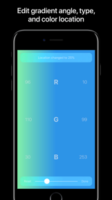 Ombre: gradient generator screenshot