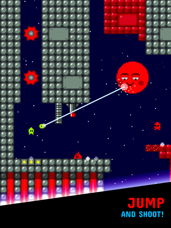 Screenshot #4 pour Tiny Alien -  Jump and Shoot!