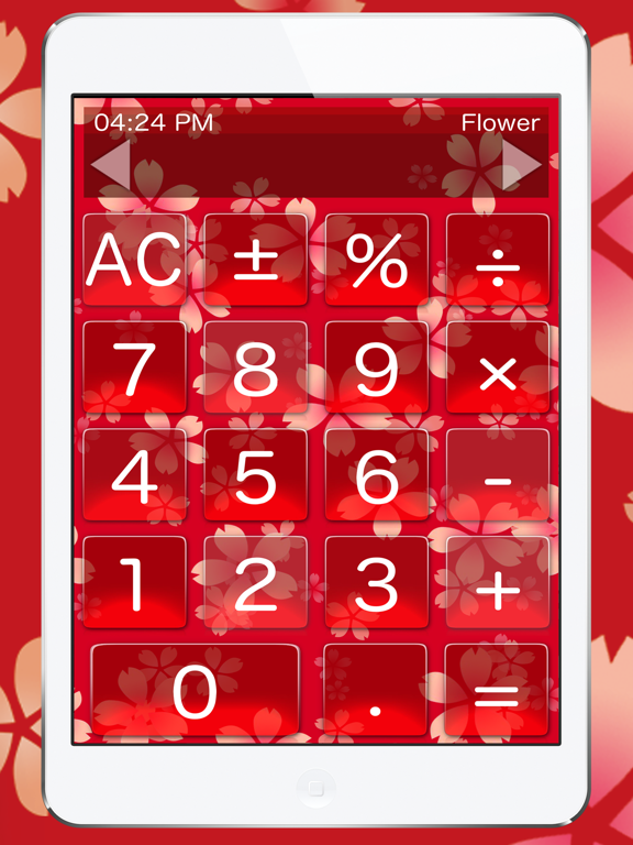 Calculator Flower+ iPad screenshot 1 - Utilities app