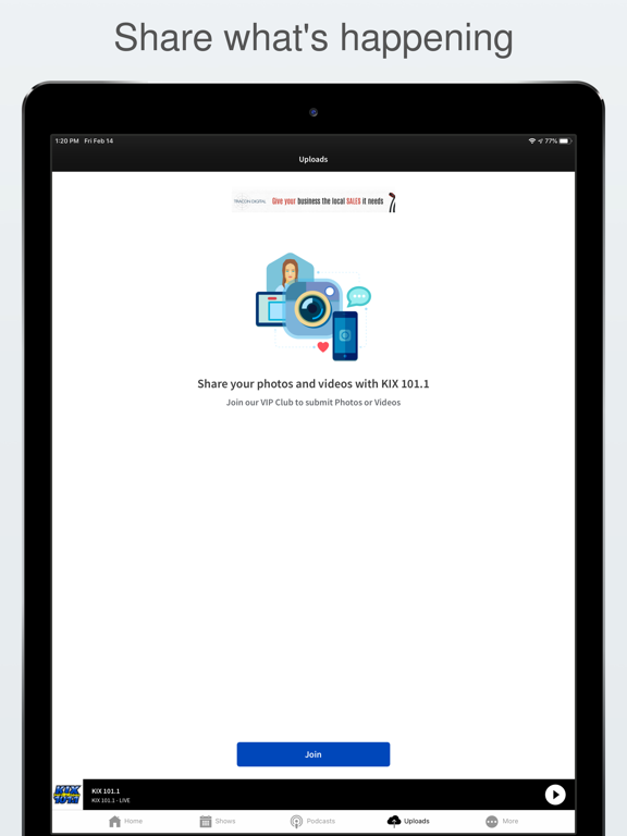 Iowa's Best Country, KIX 101.1 iPad screenshot 5 - Music app