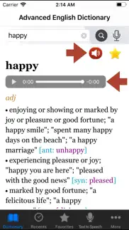 advanced english dictionary++ iphone screenshot 2