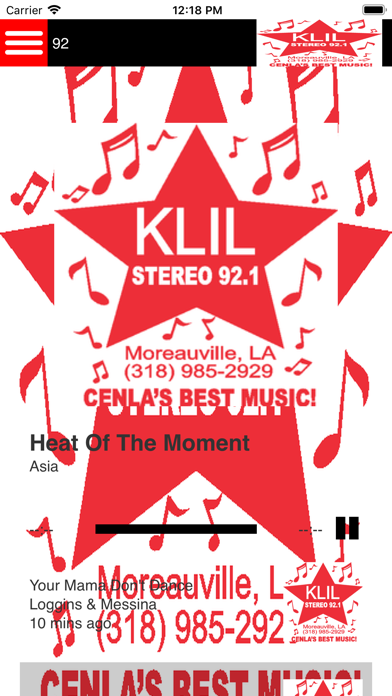 KLIL RADIO. COM iPhone screenshot 1 - Entertainment app