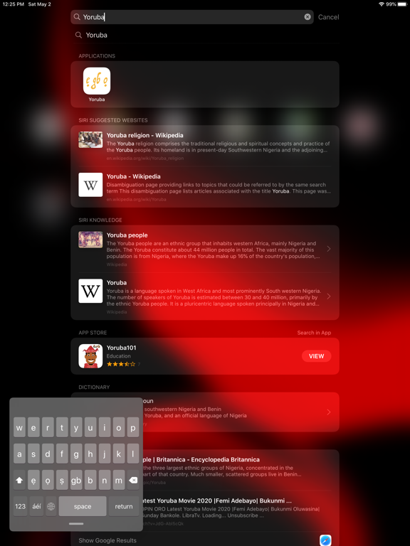 Yoruba Keyboard iPad screenshot 6 - Utilities app