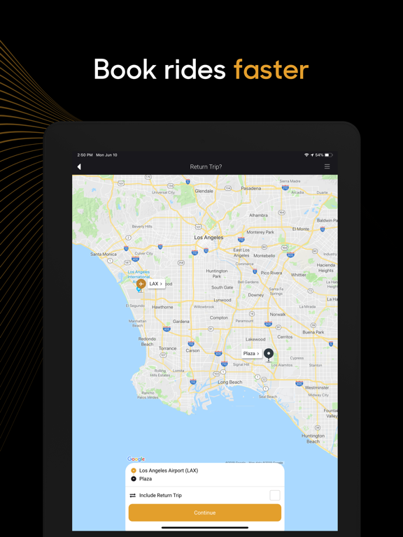 ExecuCar iPad screenshot 1 - Travel app