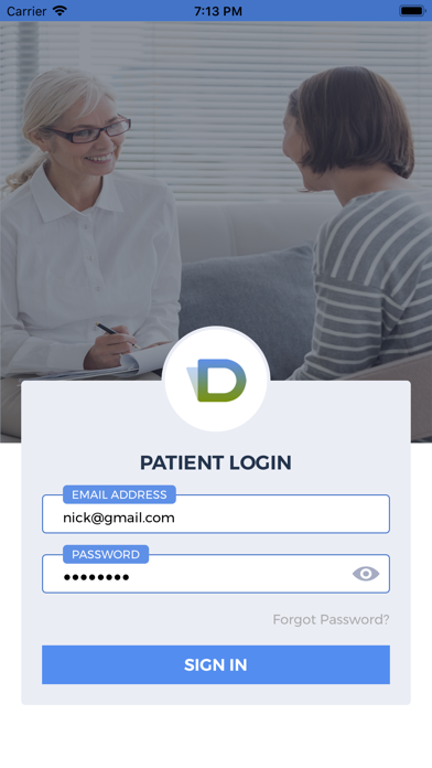 Denmaar Patient App Screenshot