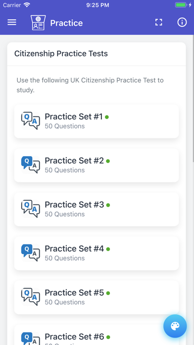 UK Citizenship Test Screenshot