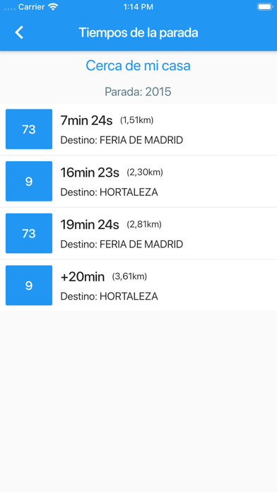 Espera Bus Madrid screenshot 2