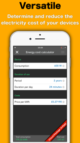 Energy Tracker screenshot