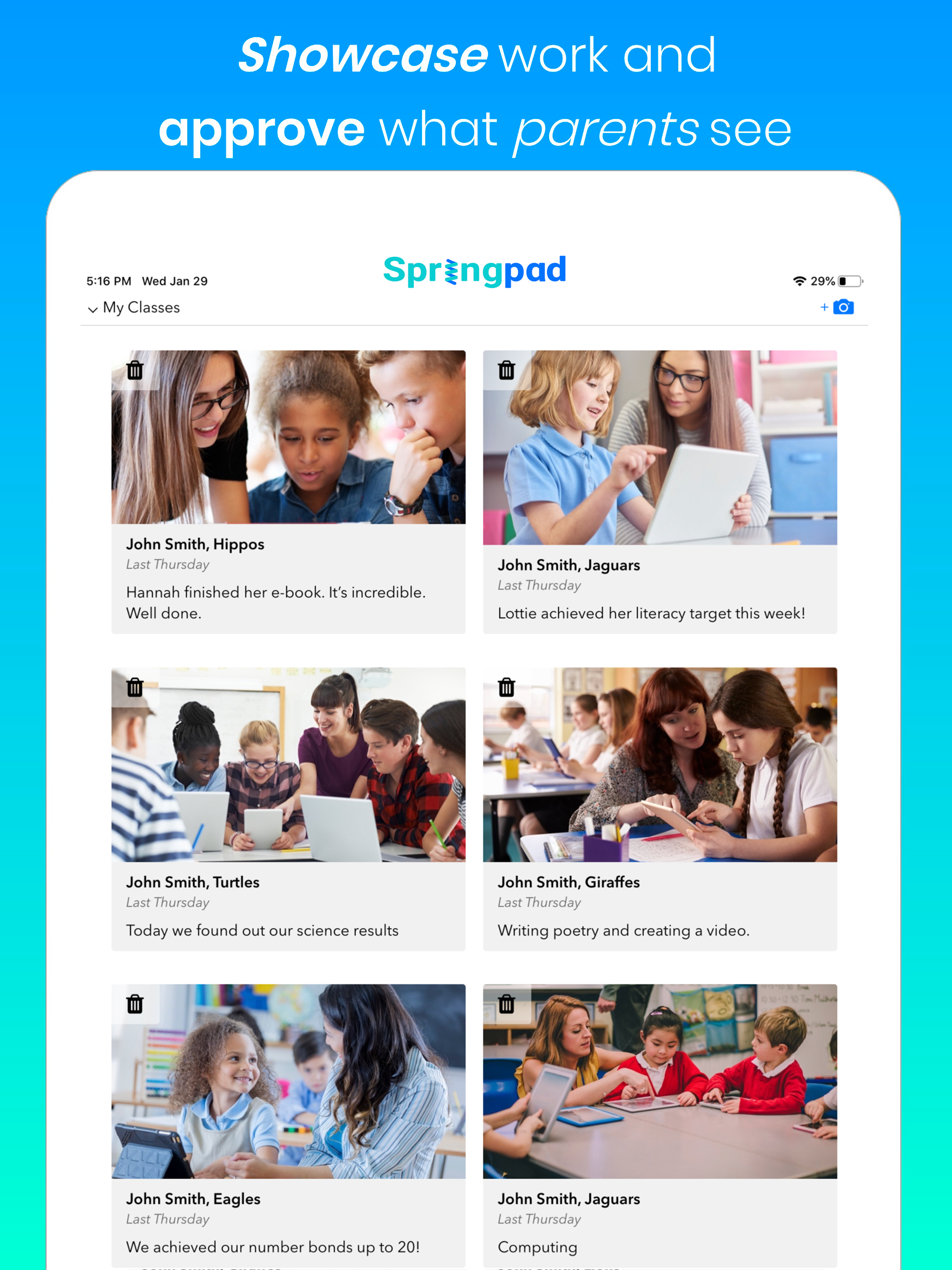 Springpad - Class Workbooks