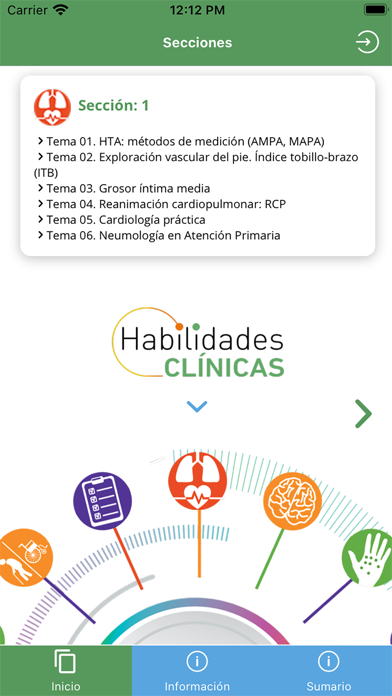 habilidades clinicas app screenshot