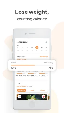 Game screenshot Calorie counter & Diet tracker mod apk