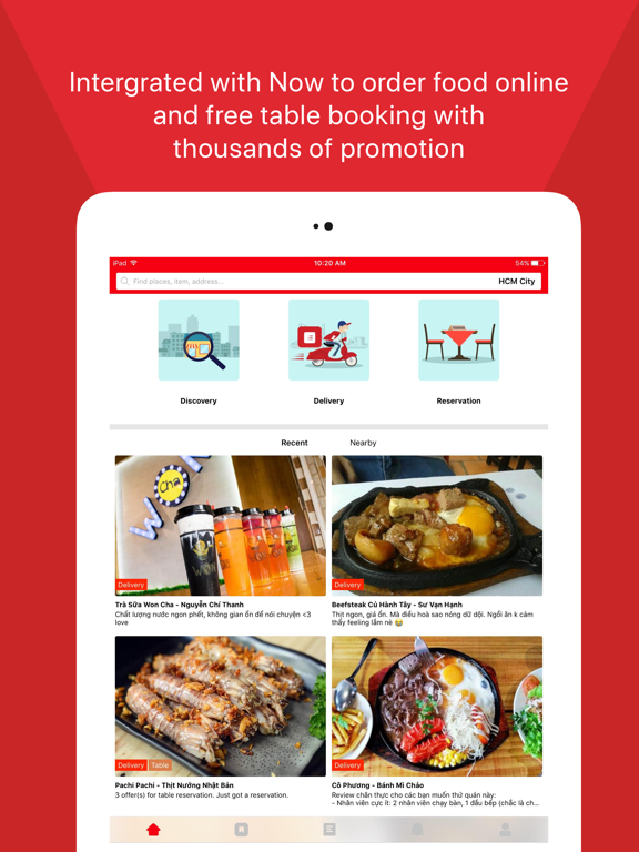 Foody - Find, Reserve, Deliver iPad screenshot 1