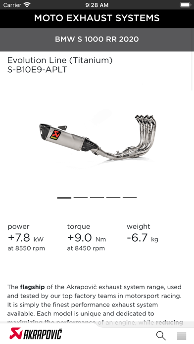 Screenshot #2 pour Akrapovič Exhaust Systems