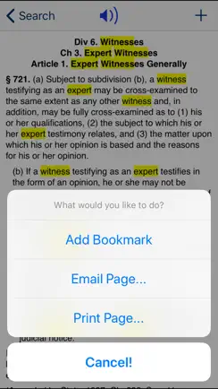CA Evidence Code 2026 iPhone image 4