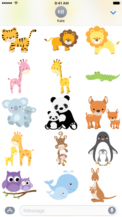 Cute Animal Friends Stickersのおすすめ画像2