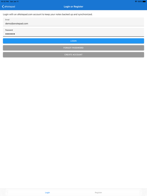 a Notepad - Take & Share Notes iPad screenshot 9 - Productivity app