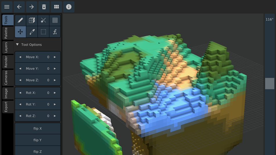 #4. Goxel 3D Voxel Editor (iOS) By: Noctua Software Ltd