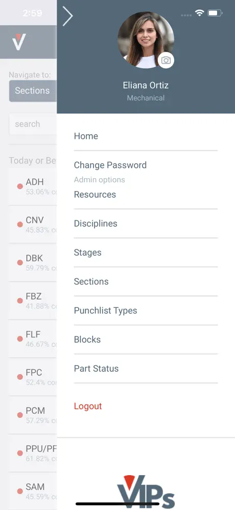 VIPs App