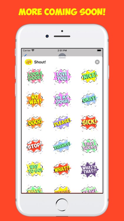 Shout! Stickers for iMessage