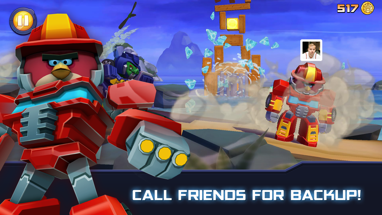 Angry Birds Transformers iOS Mod IPA screenshot 3 - iOS game interface