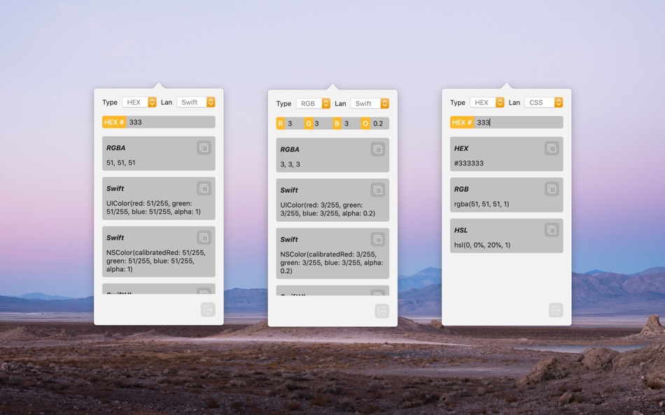 #1. Universal Color Converter (macOS) 来自: Peng Lyu