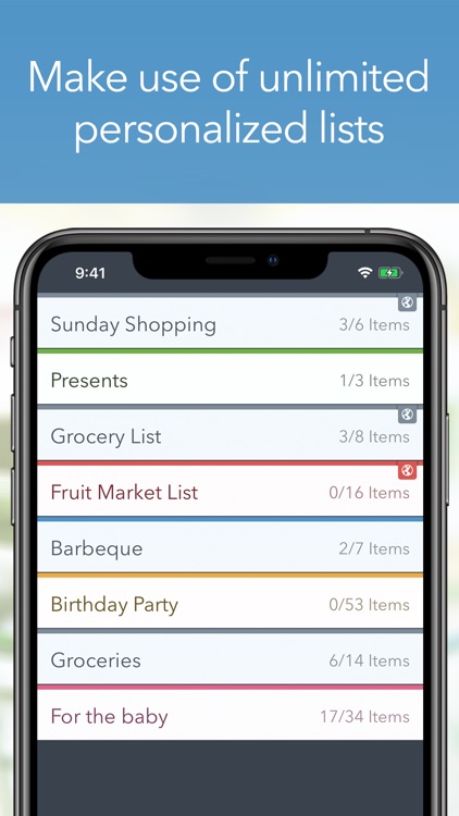 MyGrocery Shopping List