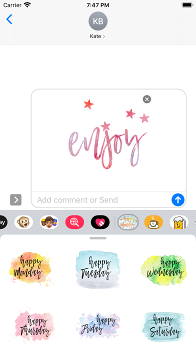 Screenshot #3 pour Happy Monday Sticker Pack