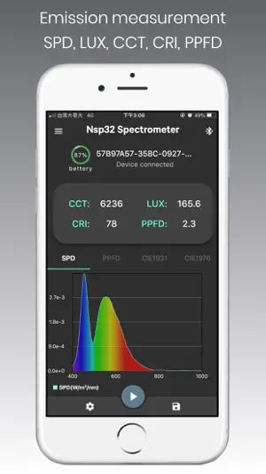 NSP32 nanoLambda Spectrometer screenshot 1