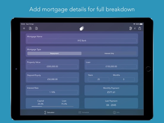 Screenshot #4 pour Easy Mortgage Calculator