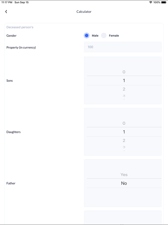 Screenshot #5 pour Islamic Inheritance-Calculator