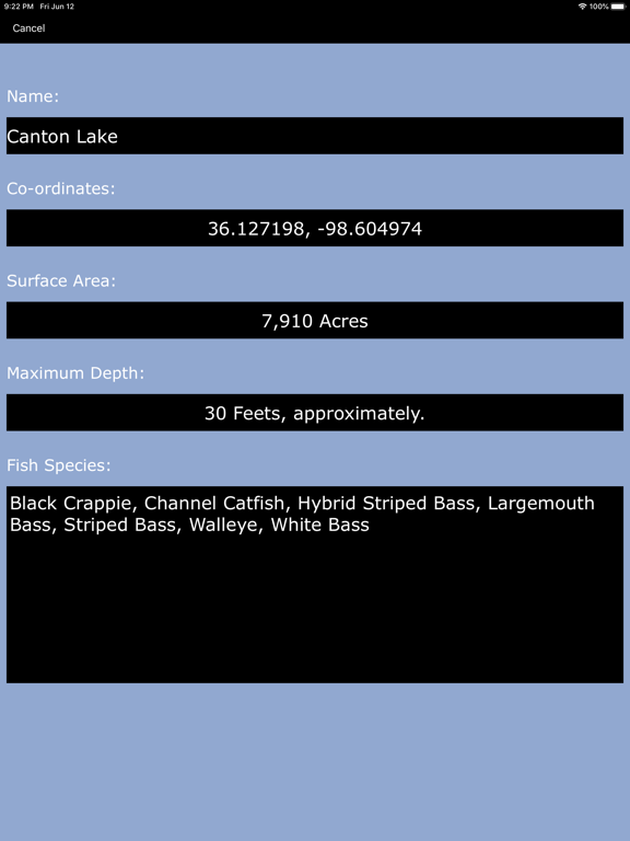 Screenshot #5 pour Oklahoma-Kansas: Lakes, Fishes