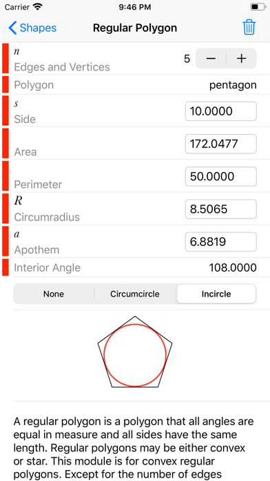 Geometry Calculator++のおすすめ画像9