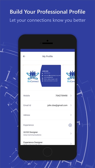 BizConnect Card Scanner Screenshot