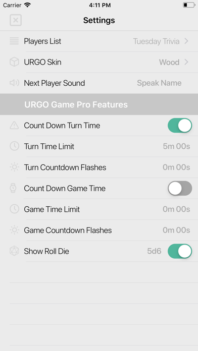 Screenshot #2 pour URGO Game Turn Tracker