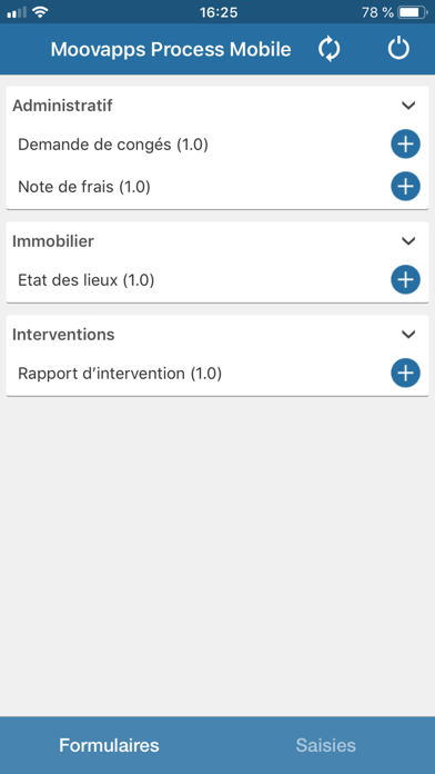 Screenshot #1 pour Moovapps Process Mobile