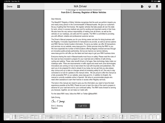 Massachusetts DMV Test Prep iPad screenshot 9 - Education app