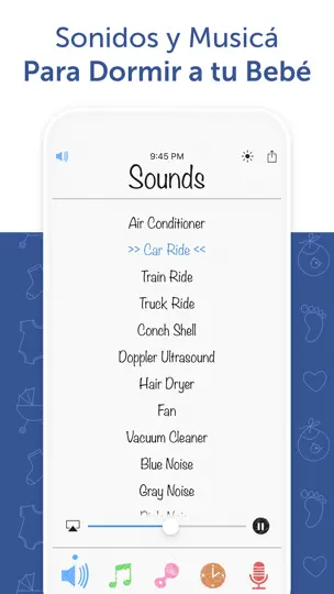 Captura de pantalla de White Noise Baby en iPhone 1