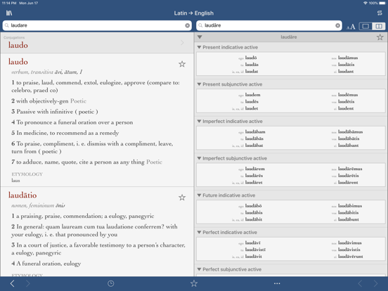 Ultralingua Latin-English iPad screenshot 2 - Reference app