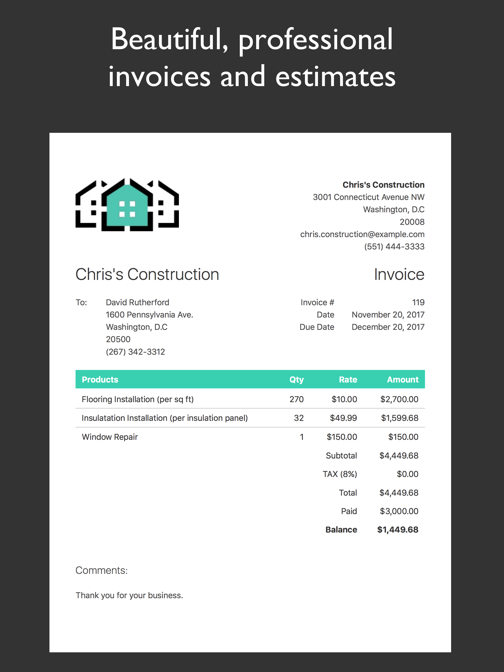 JotNot Invoice