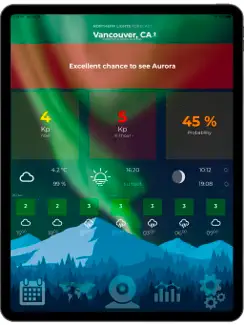 Northern Lights Forecast iPad image 1