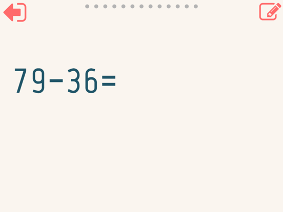 Third grade Math - Subtraction iPad screenshot