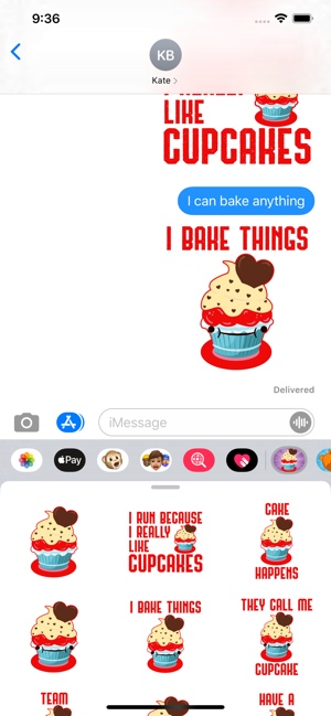 Cupcake Bakery Kawaii Stickers(圖2)-速報App