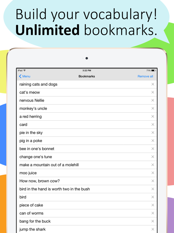 Idioms and Slang Dictionary iPad screenshot 4 - Reference app
