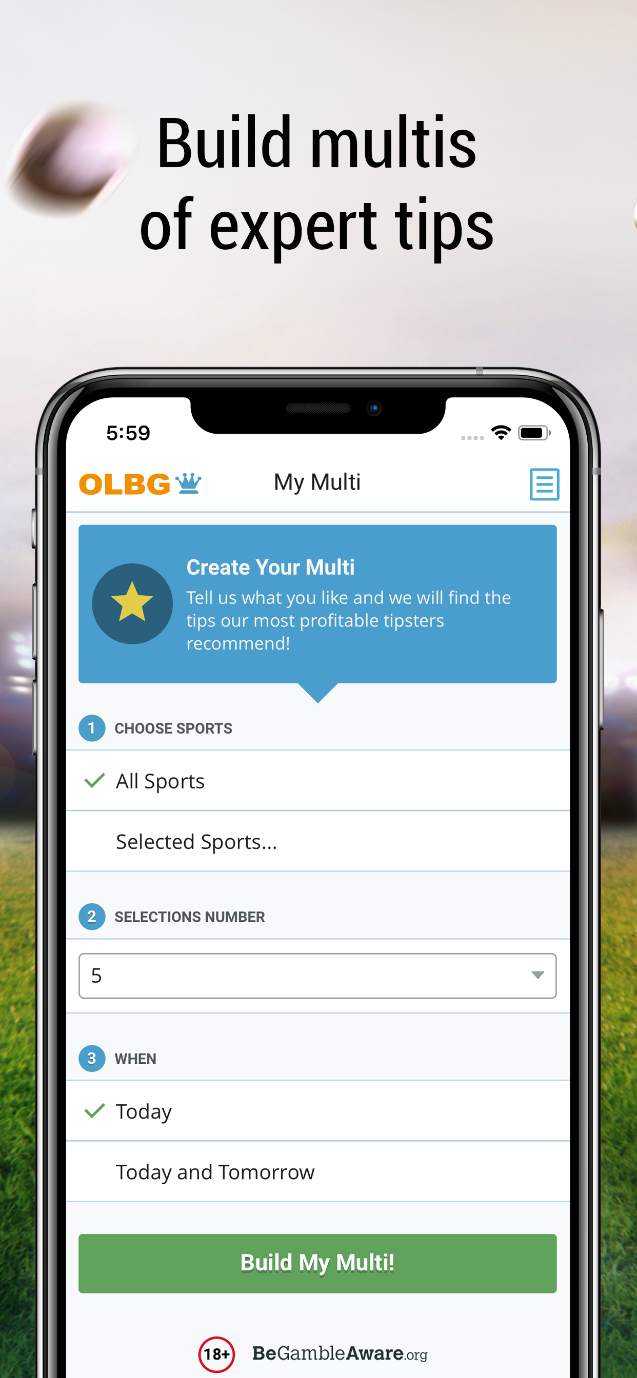 Sports betting tips with OLBG