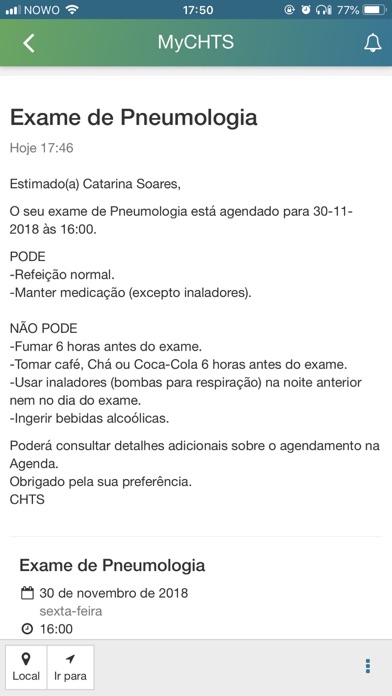 MyCHTS Screenshot
